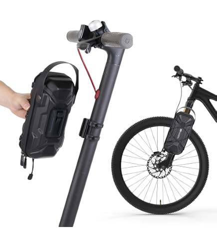 Sacoche De Guidon QUANERBA 4L Pour Scooter électrique – étanche, Cuir PU – Compatible Xiaomi M365 Et Ninebot