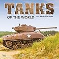 Tanks of the World | 2025 12 x 24 Inch Monthly Square Wall Calendar | Plastic-Free | BrownTrout | Military Vehicle Equipment