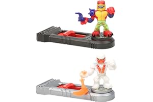 Akedo Ultimate Arcade Warriors Versus Pack Tailwhip Vs White Wraith Mini Battling Action Figures Ready, Fight, Split Strike