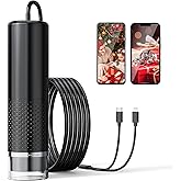 USB Microscope Mobile Phone, AOPICK 1080P HD Microscopes for iPhone Android, 10 to 200X Microscope Digital with 8 LED Mobile 