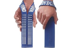 WARM BODY COLD MIND V1 Sangle Musculation pour l'Haltérophilie Olympique - [Évalué à 300 KG] - Sangle de Tirage pour Gym Fitness Crossfit, Lifting Straps, Poignet de Levage, Accessoires Homme Femme