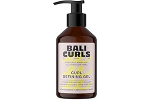 BALI CURLS BY HANK GE BALI CURLS Gel definidor de rizos - Gel definidor de rizos con extracto de linaza e ylang ylang - Gel vegano para rizos suaves y definidos - Cuidado de los rizos naturales - 150ml