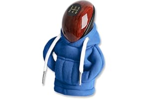 Lohca Sweat Pommeau de Vitesse, Couvercle Levier de Vitesse, Le Cadeau Parfait pour Les Passionnés d'Automobiles, Hoodie Car Gear Shift Cover, Bleu