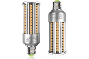 HAONIULED Lampadina LED E27 35W Luce Calda 3000K 4000LM Lampada Mais LED E27, Equivalenti a 300W Incandescenza, Bianca Caldo Lampadine E27 LED Pannocchia, Nessun Sfarfallio Non Dimmerabile - 2 Pezzi