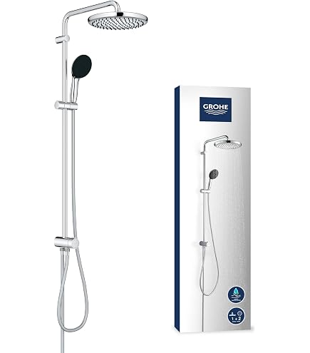 Cinwiny Schwarzes Badezimmer-Duschsystem Mit Regendusche & Handbrause - 3 Funktionen, Modernes Design
