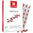 Healthspan IronCare (120 Tablets) | Added Vitamin C & B2, B6 & B12 | Stomach Friendly | Combats Tiredness & Fatigue | Supports Red Blood Cell Formation | Easy-Swallow | Vegan
