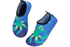 SAGUARO Enfant Chaussures Aquatiques Fille Garçon Chaussons de Plongée Chaussettes d'eau pour Sports Nautiques Piscine et Plage Natation Surf Voile Mer Rivière