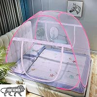 DIVA N DIYA Mosquito Net Double Bed Nets for King Size Foldable Mosquitoes Net with Adults Child Maskito, 3 Pair…