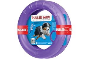 COLLAR Puller Micro interaktywna zabawka składająca się z 2 pierścieni dla psa, fioletowy, 19,5 cm/8 cali