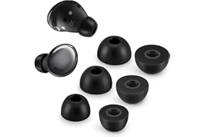 YIEJOYA Punte auricolari in schiuma per Samsung Galaxy Buds Pro - Prova il massimo comfort e una vestibilità perfetta con le punte in schiuma di memoria - Nero