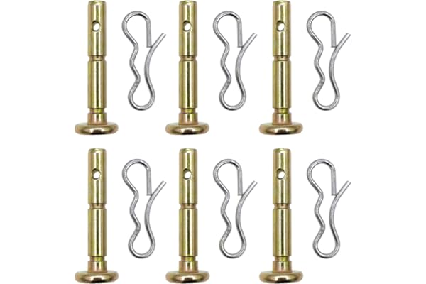 Cancanle 6 Paquets Goupille de Cisaillement et Goupille Fendue pour MTD Souffleuse à Neige 738-04124A et 714-04040 Longueur 4,2 cm