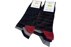 Lucchetti Socks Milano 6 paia calze uomo CORTE cotone filo di scozia elasticizzato estive in fantasia
