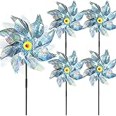 MUUGIY 5 Stücke Windräder Vogelabwehr，Reflektierende Vogelabwehr Windrad,Obstgarten Vogelabwehr,Balkon Garten Hof Vogelabwehr