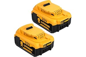 KOCTOTO 8.0AH 18V/20V Replacement Battery Compatible with DCB184 DCB180 DCB181 DCB182 DCB183 DCB184B-XJ DCB185,2 Pack