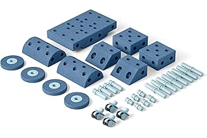 Modu Juguete Marca Modelo 34 tlg. Baukasten Starter-Set Playsystem Dreamer Von 0-6 Jahre - Deep Blue/Sky Blue