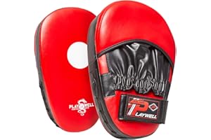 PLAYWELL Martial Arts Traditional Straight Vinyl Focus Pads - PAIR