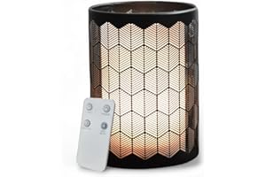 ZEN ARÔME Zen'Aromat dyfuzor olejków eterycznych Verone - ultradźwiękowy dyfuzor aromaterapia na zimno - Elektryczny dyfuzor zapachowy domowy z pilotem - oświetlenie Led efekt świecy - metal i szkło