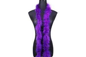 WANRUIDA 1.8m 20 g Boa en plumes de Violet marabout moelleuses pour travaux manuels fête de mariage décoration de sapin de Noël