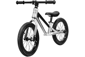 CHOLY 14 Inch Balance Bike for 3,4,5,6 Year Old Boys Girls, No Pedal Kids Bike with Adjustable Seat, Air Tires and Magnesium Alloy Frame, Lightweight Children's Traing Bicycle