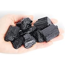 Pietre Di Tormalina Nera 4 Pezzi - Pietre Palmari Naturali Per Chakra E Meditazione - Foto 8