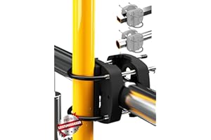 Menz Support pour Balcon – Base de Parasol Robuste et Compacte, Montage Flexible, Couleur Noire