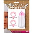 DOLLSWORLD from Peterkin | Deluxe Dummies & Bottle | Includes drinking bottle and 2 dummies | Dolls & Accessories | Ages 18m+
