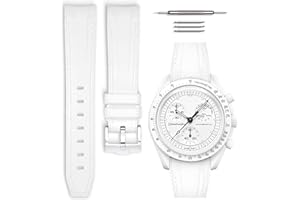 Horace Cinturino per orologio in gomma compatibile con Omega x Swatch MoonSwatch 20mm