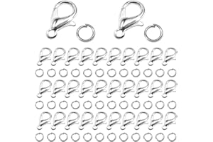 TOAOB THE ONE AND ONLY BABY TOAOB Fermoir Bracelet 200 pcs Attache Fermoir pour Bracelet Fermoir de Collier en Argent Fermoirs pour Bijoux pour Accessoires de Bricolage Fabrication de Bijoux