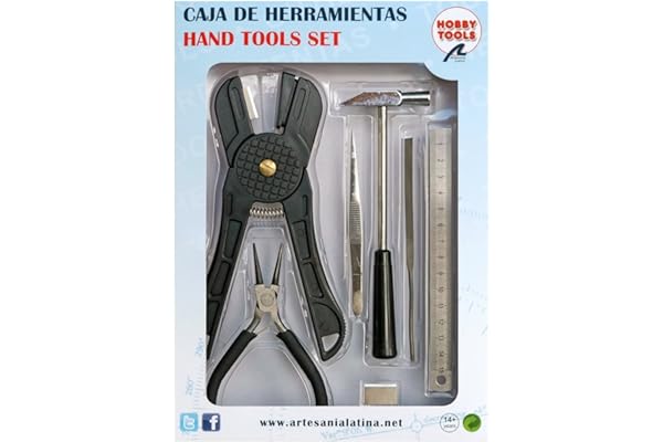 Artesanía Latina - Jeu d'outils Professionnels pour Modélisme Nº1 - Modèle 27001N - Kit d'Outils pour l'Assemblage de Modèles Réduits