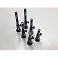 TMC 6 x Anodized Aluminium Stage stands with locking nuts, with 3", 4", 5" inserts
