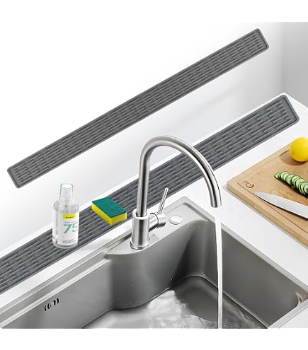 Paraspruzzi Da Cucina Da 76,2 Cm, Tappetino In Silicone Per Rubinetto Del Lavello Della