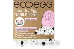 Ecoegg Wäsche-Nachfüllpellets | Umweltfreundliche Alternative zu Waschmittel und Stoff Conditioner | Frühlingsblüten | 50 Waschungen