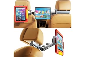 LISEN Uchwyt na tablet samochodowy uchwyt na tablet iPad samochodowy, uchwyt na tylne siedzenie, wysuwany uchwyt na tablet, akcesoria do tabletu dla dzieci, akcesoria do iPada od 4,7 do 13 cali