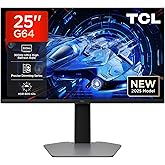 TCL 25" QD-Mini-LED 25G64 Gaming Monitor, Full HD Resolution, 300Hz, Fast-IPS Panel, 600-nit HDR, 1ms GTG Response Time, AMD 