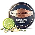 King C. Gillette BALSAMO BARBA per CURA DELLA BARBA, Confezione da 100 ml, Utilizzato Con o Senza Risciacquo con Burro di Cac