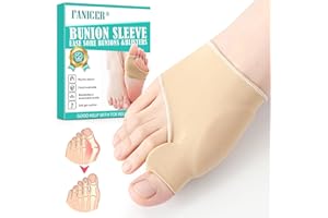NAILGELER Hallux Valgus Korrektur, Hallux Valgus Socken, Zehenspreizer Hallux Valgus Bandage, Großer Zeh Bandage Eingebauter Silikon-Stoßdämpfer, für Hallux Valgus Schmerzlinderung Damen & Herren (M, Hautfarbe)