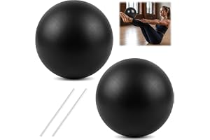 2 stycken pilatesboll 23–25 cm, gymnastikboll liten, yogakula inklusive slangrör, halkfri platssäker pilatesboll liten, yoga