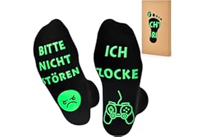 OEAGO Weihnachtsgeschenke für Männer Gamer, 43-46 Lustige Socken,Nikolaus Geschenke für Männer Papa Ihn, Kleine Weihnachtsgeschenke zum Valentinstag Geburtstag Vatertags