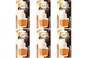 Fresh & More Nachfüllflakons für Duftstecker (6er Pack) Anti-Tabak & Orange, 19ml