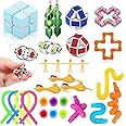 30 Pcs Fidget Toys Pack, Sensory Fidget Toy Set, Stress Anxiety Relief Fidget Pack Set for ADD OCD Autistic Kids and Adults, Best Gifts for Birthday Party Favors Children Adults on Weekdays, Holidays