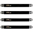 UVBrite® 4-Pack BLB-T5/4W Blacklight Bulb for UV Bank Note Checker Counterfeit Money Detector