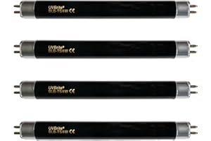 UVBrite 4-Pack BLB-T5/4W Blacklight Bulb for UV Bank Note Checker Counterfeit Money Detector