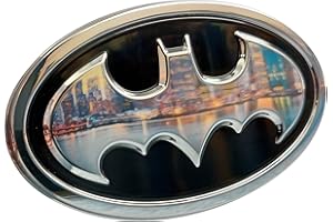Fan Emblems Batman 3D Car Badge - 1989 Logo (Black and Chrome)