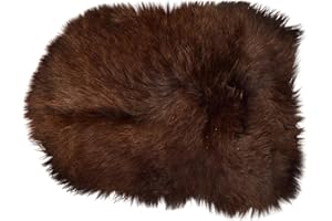 HAPPY FROG 2011 100% GENUINE SHEEPSKIN Patchwork Motorcycle Git Seat COVER with 2 Elastic Straps (Brown)