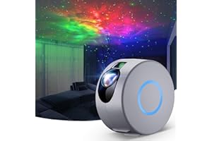 Bozhihong Star Projector,LED Galaxy Projector Light with Nebula,Night Light Projector with Remote Control for Kids Baby Adults Bedroom/Party/Game Rooms/Home Theatre/and Night Light Ambience (Gray)