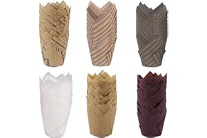 Hibisaws Caissette Muffins,300 pièces Tasses de Papier de Cuisson,Sans Odeurs,Sans Poison,pour mariage, anniversaire, fête,