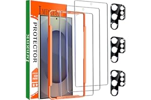 IMBZBK für Samsung Galaxy S25 Ultra für Panzerglas 3 Stück 9H Schutzfolie folie mit 3 Stück Kameraschutz Zubehör, Fingerabdruck-Entsperrung