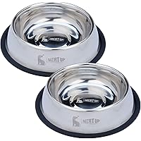 Meat Up Stainless Steel Dog Feeding Bowl, Medium - 700ml (Buy 1 Get 1 Free)