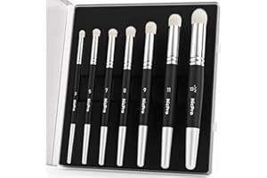 Nicpro Dry Brush Miniature Painting, 7 Sizes Professional Drybrush Set with Storage Case, Hobby Detail Paint Brushes for Tabletop Miniature Model Painting