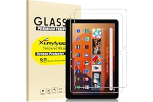 XunyLyee 2 Stück, Panzer Schutz Glas für Fire HD 10/10 Kids/ 10 Kids Pro 10,1 Zoll 2023/2021 Release Schutzfolie Displayschutz